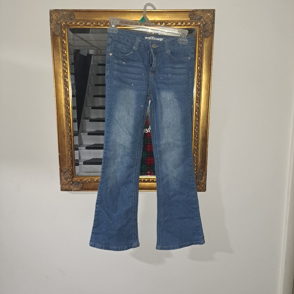 Wallflower girl jeans w/glitter